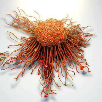 3d illustration Cancer cell